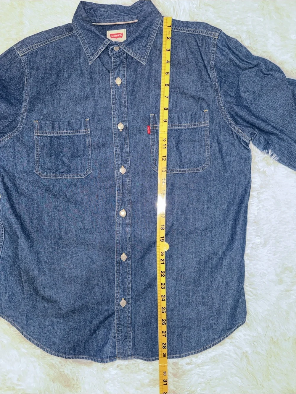 Levi's Blue Denim Button-Up Shirt